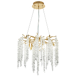 Люстра с декором в виде ветвей с хрустальными подвесками Fairytree Gold Crystal Chandelier 6 варинант исполнения - 2 | Loft Concept в Грозном