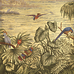 Обои ручная роспись Le Brésil Amarelo Deep Rich Gold варинант исполнения - 3 | Loft Concept в Грозном