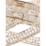 Люстра на 2 кольца с текстурной огранкой Reflection of Reality варинант исполнения - 4 | Loft Concept в Грозном