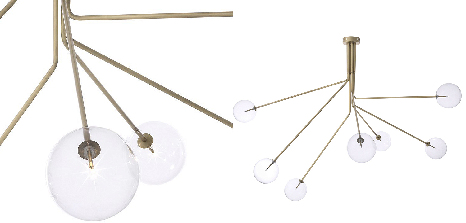 Люстра Eichholtz Chandelier Topaz Brass Люстра Eichholtz Chandelier Topaz Brass - Loft-Concept в Грозном