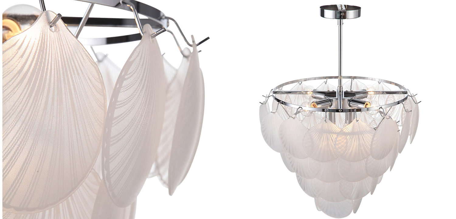 Люстра Glass Shells Suspension Chandelier Люстра Glass Shells Suspension Chandelier - Loft-Concept в Грозном