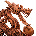 Панно из дерева дракон Panel With Animals варинант исполнения - 2 | Loft Concept в Грозном