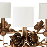 Люстра с каркасом в виде цветков розы и тканевыми абажурами Flowers and Fox Roses варинант исполнения - 2 | Loft Concept в Грозном