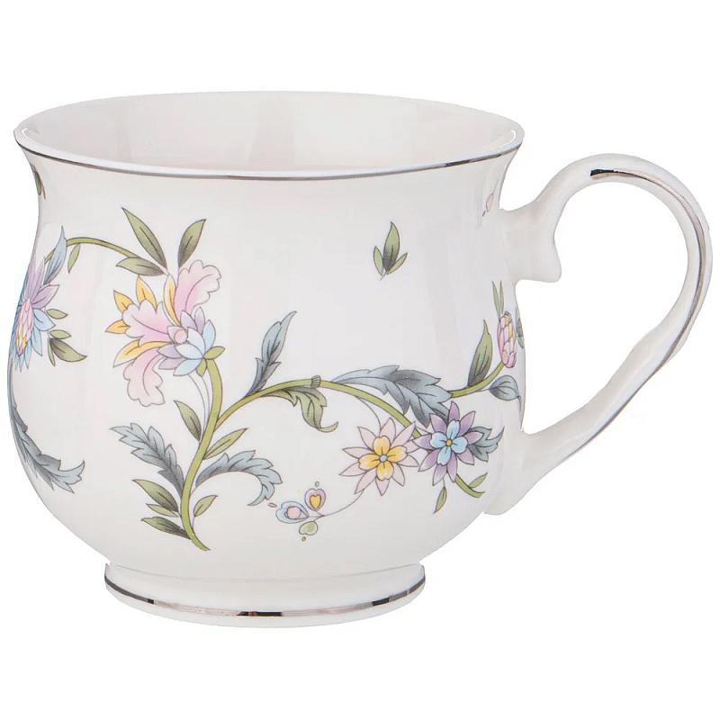 Кружка из фарфора с цветочным принтом 480 мл Tea Flower Set Мульти Кружка из фарфора с цветочным принтом 480 мл Tea Flower Set Мульти в Грозном | Loft Concept
