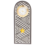 Часы подарочные настольные в виде погона Генерала из натурального камня Змеевик Silver Military Clock варинант исполнения - 4 | Loft Concept в Грозном