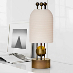 Настольная лампа в виде фонаря с белым фактурным абажуром Echoes of Light варинант исполнения - 2 | Loft Concept в Грозном