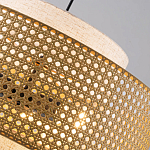 Подвесной светильник с декоративным поясом из плетеного бамбука Biuloggicu варинант исполнения - 5 | Loft Concept в Грозном