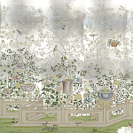 Обои ручная роспись Temple Newsam White Gold gilded silk варинант исполнения - 1 | Loft Concept в Грозном