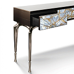 Консоль с 3-мя выдвижными ящиками и фасадом с эффектом трещины Visionnaire варинант исполнения - 1 | Loft Concept в Грозном