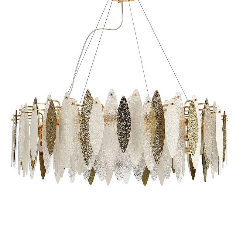 Люстра Monaghan Chandelier 10 Белый Золотой Люстра Monaghan Chandelier 10 Белый Золотой в Грозном | Loft Concept