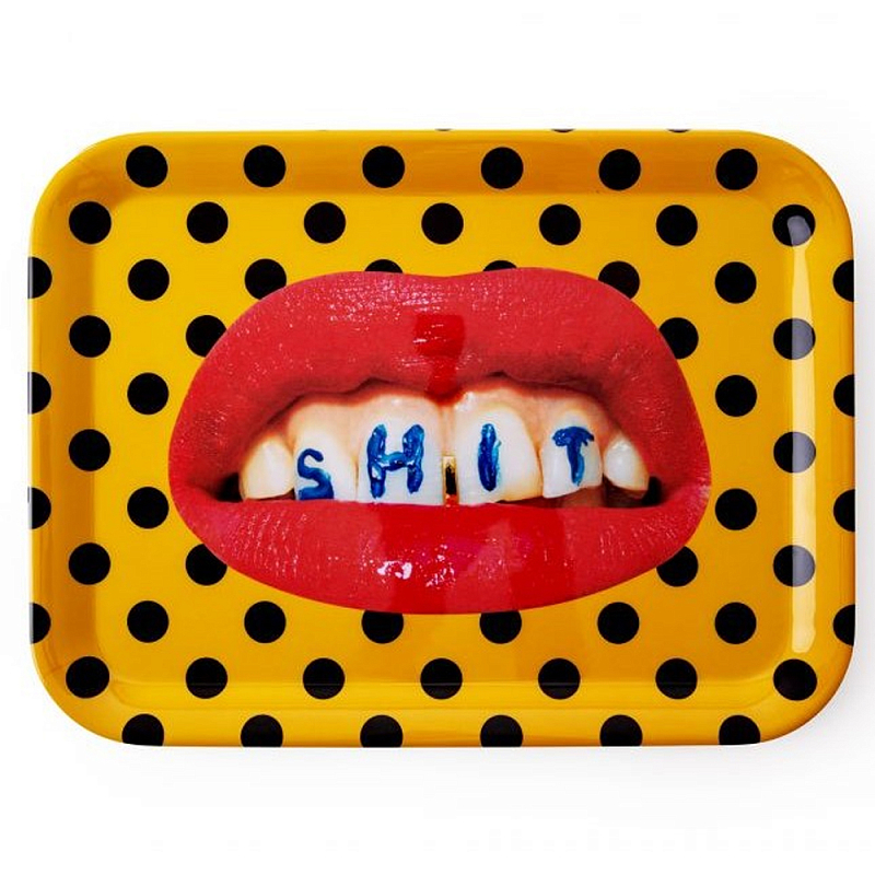 Поднос Seletti Shit Желтый Мульти Поднос Seletti Shit Желтый Мульти в Грозном | Loft Concept
