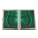 Портсигар на 10 сигарет с газовой зажигалкой из натурального камня Малахит Stone Cigarettes Cases варинант исполнения - 4 | Loft Concept в Грозном