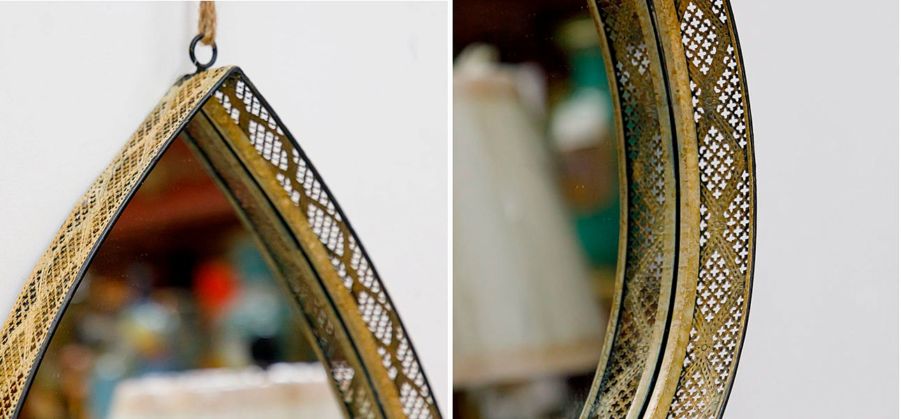 Зеркало в виде капли Golden Drop - Loft-Concept в Грозном