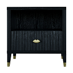 Прикроватная тумбочка с полкой Elsa Dreams Black варинант исполнения - 6 | Loft Concept в Грозном