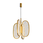 Люстра с гравировкой на акриловых плафонах Gravyura Bronze D 33 см варинант исполнения - 2 | Loft Concept в Грозном