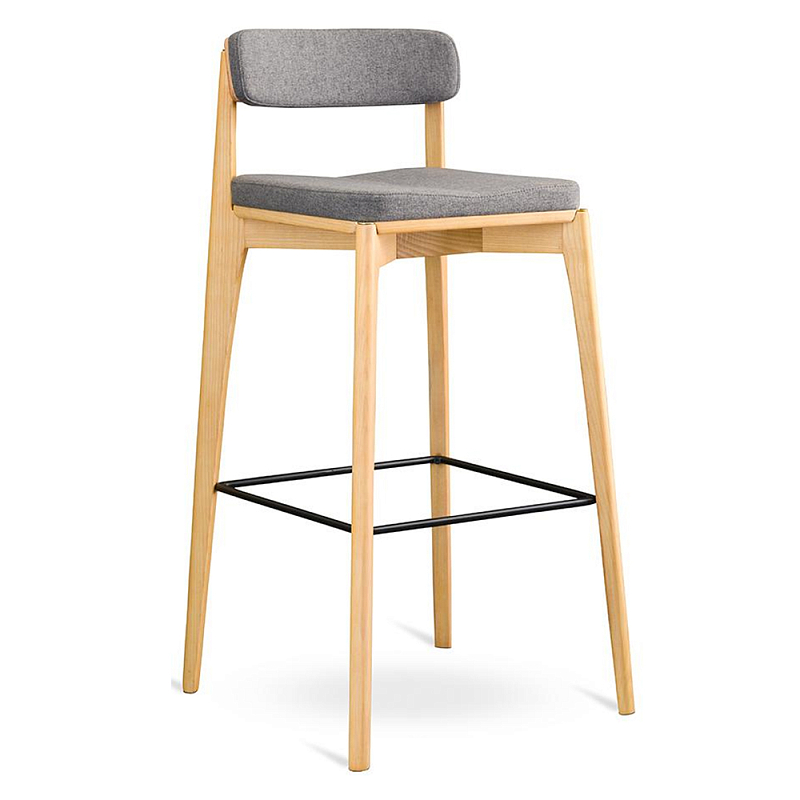 Барный стул из массива ясеня Elegant Ash Shape Ясень Серый Бежевый Барный стул из массива ясеня Elegant Ash Shape Ясень Серый Бежевый в Грозном | Loft Concept