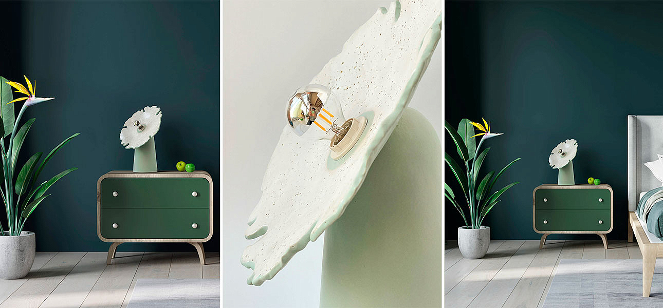 Настольная лампа FLOW medium (мятный) - Loft-Concept в Грозном