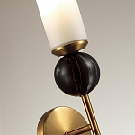 Бра с цилиндрическим матовым плафоном и шаром из камня на металлическом основании Orb Essence варинант исполнения - 3 | Loft Concept в Грозном