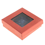 Зеркало карманное круглое двухстороннее из натурального камня Содалит в подарочной упаковке Gold Stone Mirrors варинант исполнения - 4 | Loft Concept в Грозном