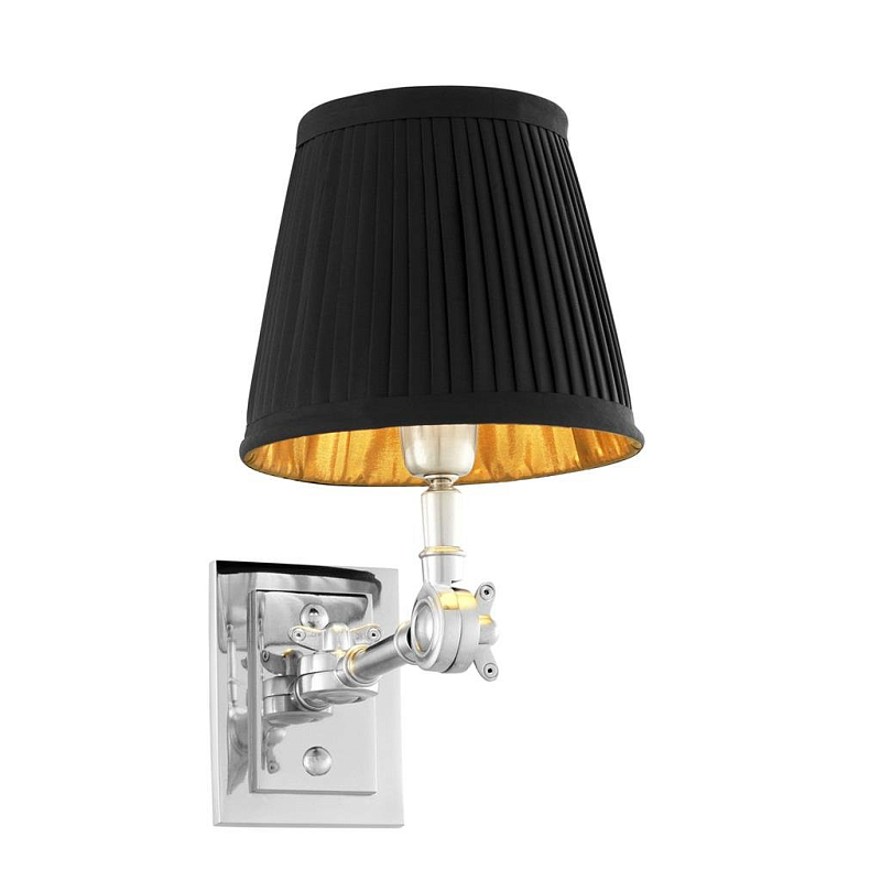 Бра Wall Lamp Wentworth Single Nickel+Black Никель Черный Бра Wall Lamp Wentworth Single Nickel+Black Никель Черный в Грозном | Loft Concept