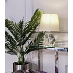 Настольная лампа с кремовым абажуром на граненном основании Crystal Facets варинант исполнения - 1 | Loft Concept в Грозном