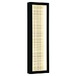 Светодиодное прямоугольное бра из металла черного цвета Lattice Lux варинант исполнения - 5 | Loft Concept в Грозном