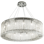 Круглая люстра с хрустальными подвесками хром Crystal Art Chrome Chandelier 16 варинант исполнения - 2 | Loft Concept в Грозном
