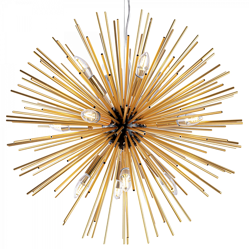 Huge Sputnik Chandelier Gold and Black Черный Золотой Huge Sputnik Chandelier Gold and Black Черный Золотой в Грозном | Loft Concept