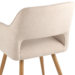 Стул в рогожке бежевого цвета NEASAN STOOL варинант исполнения - 7 | Loft Concept в Грозном