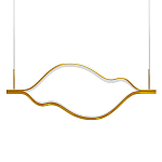 Подвесной светильник волнообразный изогнутый цвета латунь 3000К Spiral Lighting варинант исполнения - 1 | Loft Concept в Грозном