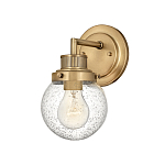 Бра для ванных комнат с прозрачным шарообразным плафоном из стекла с пузырьками на круглом основании Hinkley варинант исполнения - 1 | Loft Concept в Грозном