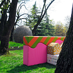 Дизайнерский модульный диван волнистой формы с цветным принтом Poltronova Superonda Sofa варинант исполнения - 40 | Loft Concept в Грозном