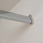 Шкаф бежевый двухдверный с полками и штангой Eccentricity варинант исполнения - 5 | Loft Concept в Грозном