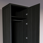 Узкий Шкаф Primo с 2 выдвижными ящиками Черный дуб варинант исполнения - 6 | Loft Concept в Грозном