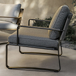 Дизайнерское уличное кресло на металлическом каркасе PHOENIX Armchair варинант исполнения - 7 | Loft Concept в Грозном