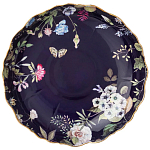 Ваза фарфоровая круглая на ножке с рисунком цветов Garden Whisper Porcelain Set  варинант исполнения - 1 | Loft Concept в Грозном