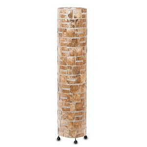 Торшер из перламутра на металлическом каркасе Indonesian Cylinder 2