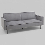 Диван современный вельветовый прямой Worcester Серый варинант исполнения - 1 | Loft Concept в Грозном