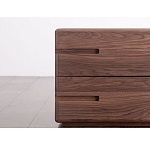 Прикроватный столик деревянный с 2-мя ящиками Moon Walnut Furniture варинант исполнения - 4 | Loft Concept в Грозном