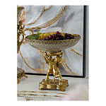 Чаша фарфоровая на двух бронзовых ангелах Eden Garden варинант исполнения - 4 | Loft Concept в Грозном