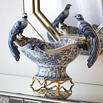 Фарфоровая чаша с птицами Blue and White варинант исполнения - 4 | Loft Concept в Грозном