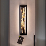 Бра в прямоугольной черной рамке с декором в виде ветвей в золотой отделке Hinkley варинант исполнения - 7 | Loft Concept в Грозном