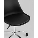 Офисный стул на металлическом основании EGGERY Black пластик варинант исполнения - 2 | Loft Concept в Грозном