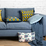 Чехол на подушку с двусторонним принтом и кисточками Ophelia Grove варинант исполнения - 6 | Loft Concept в Грозном