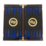 Нарды настольные из натурального камня лазурит и долерит Backgammon from Stone варинант исполнения - 2 | Loft Concept в Грозном