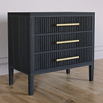 Тумба Primo  с тремя ящиками шпон Черный дуб варинант исполнения - 3 | Loft Concept в Грозном