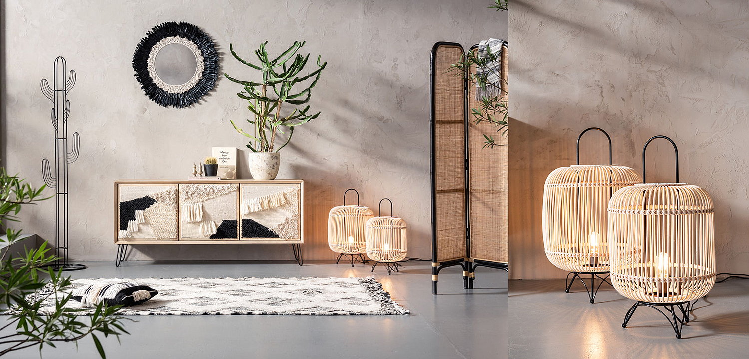 Настольная лампа Rattan Cage Настольная лампа Rattan Cage - Loft-Concept в Грозном