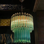 Дизайнерская люстра Blue Lagoon glass бирюзовое стекло  варинант исполнения - 4 | Loft Concept в Грозном