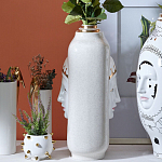 Ваза с золотисто-белыми фрагментами Faces of Imagination варинант исполнения - 9 | Loft Concept в Грозном