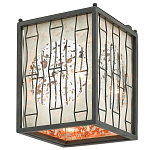 Бра с круглой зеркальной вставкой с эффектом ржавчины Stunning Radiance варинант исполнения - 3 | Loft Concept в Грозном